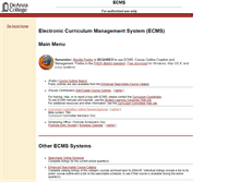 Tablet Screenshot of ecms.deanza.edu